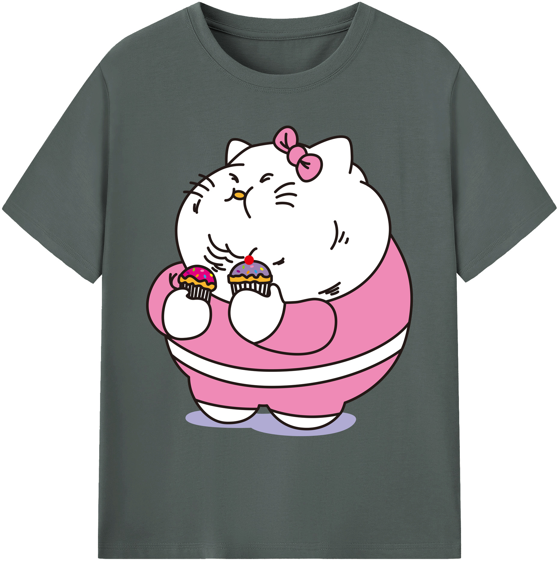 （画像用） Hello Kitty ハローキティ 綿100％ メンズ半袖Tシャツ｜肌触りやわらか＆通気性
